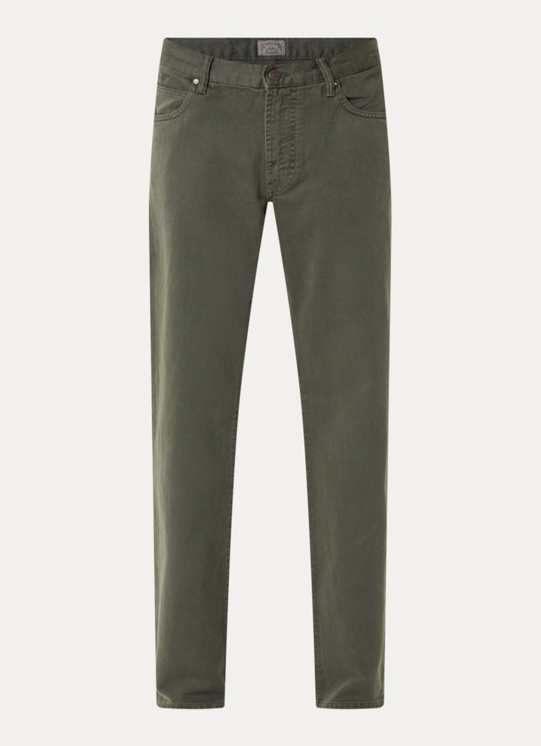 Armani Straight fit broek met steekzakken - voorkant 4 groen