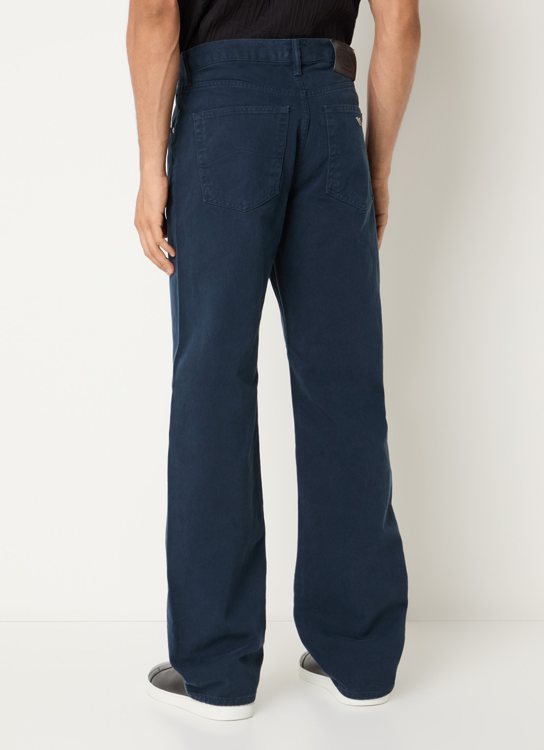 Armani Straight fit broek met steekzakken - achterkant 3 indigo