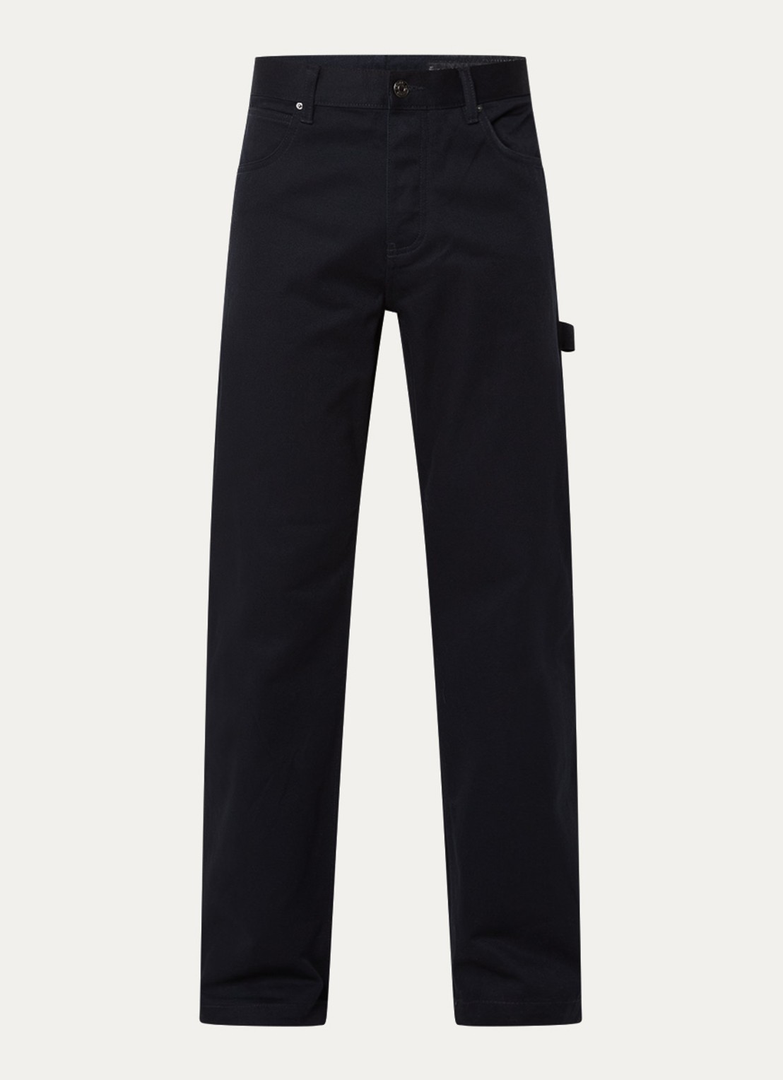 Armani Straight fit cargobroek met steekzakken  - voorkant 3 donkerblauw