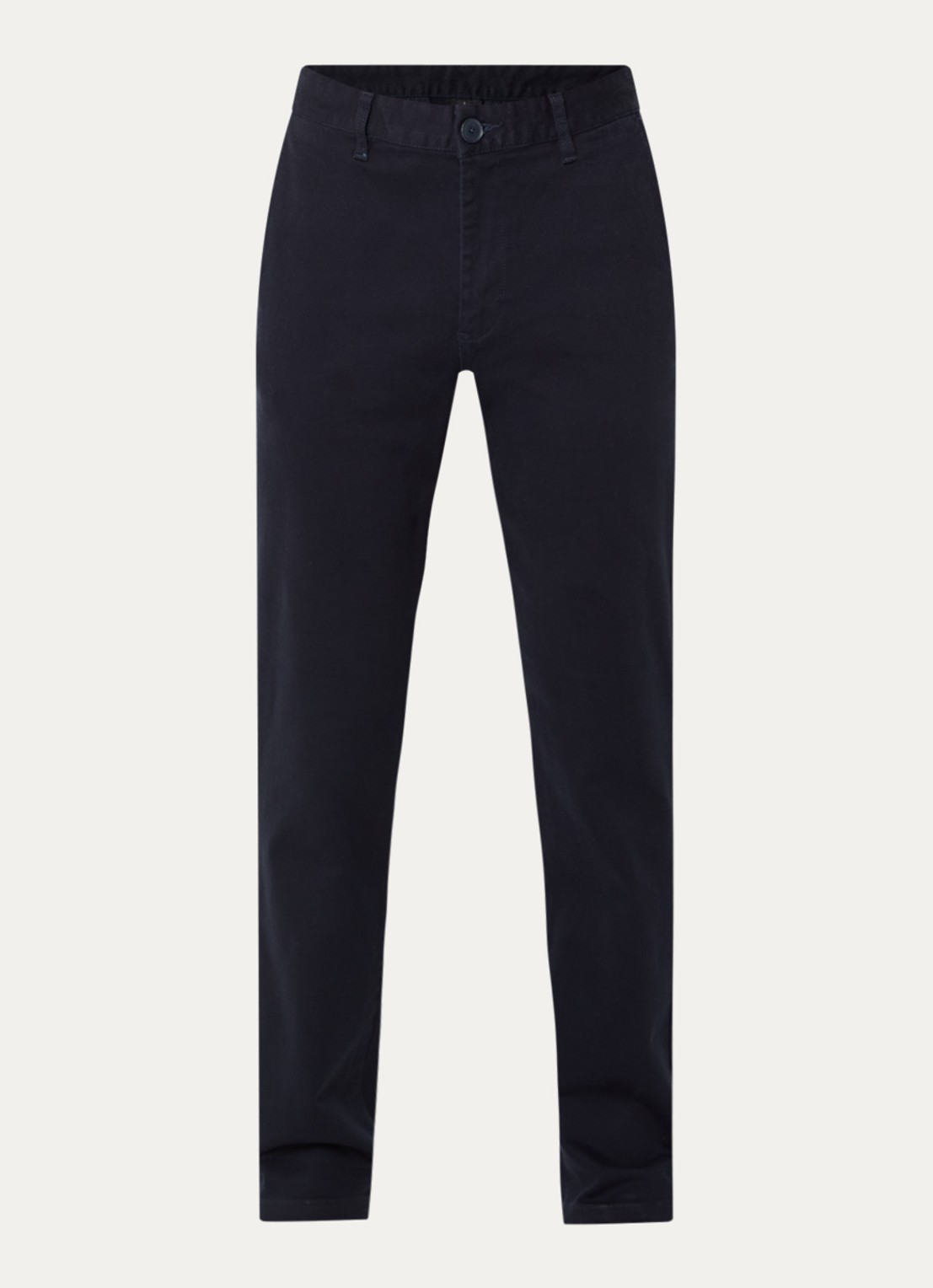 Armani Straight fit chino met steekzaken - voorkant 4 donkerblauw