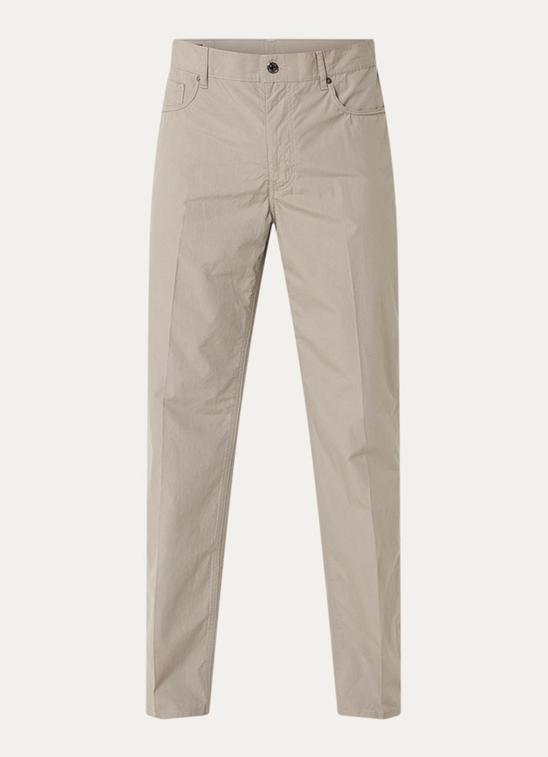 Armani Straight fit chino met steekzakken - voorkant 2 khaki