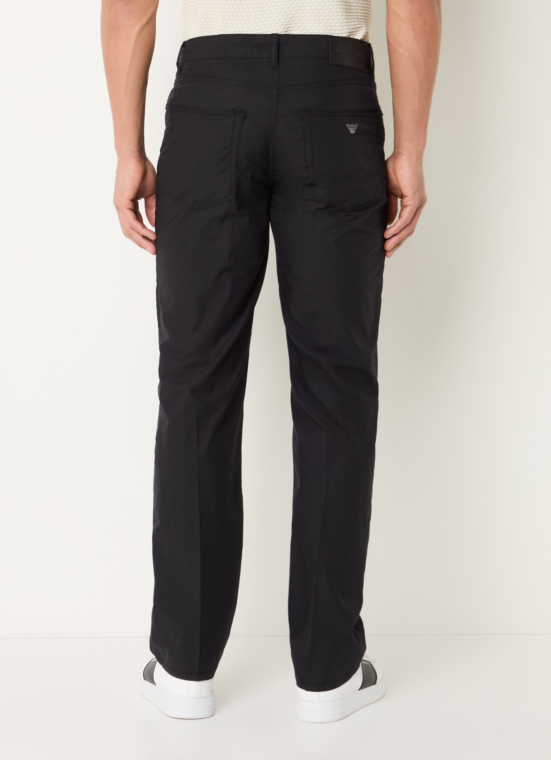 Armani Straight fit chino met steekzakken - achterkant 3 zwart