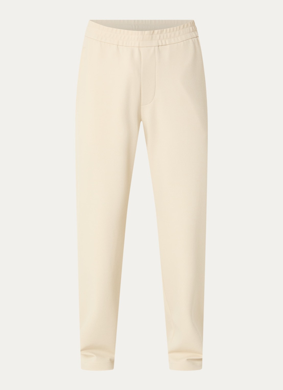 Armani Straight fit chino met steekzakken - voorkant 2 ivoor