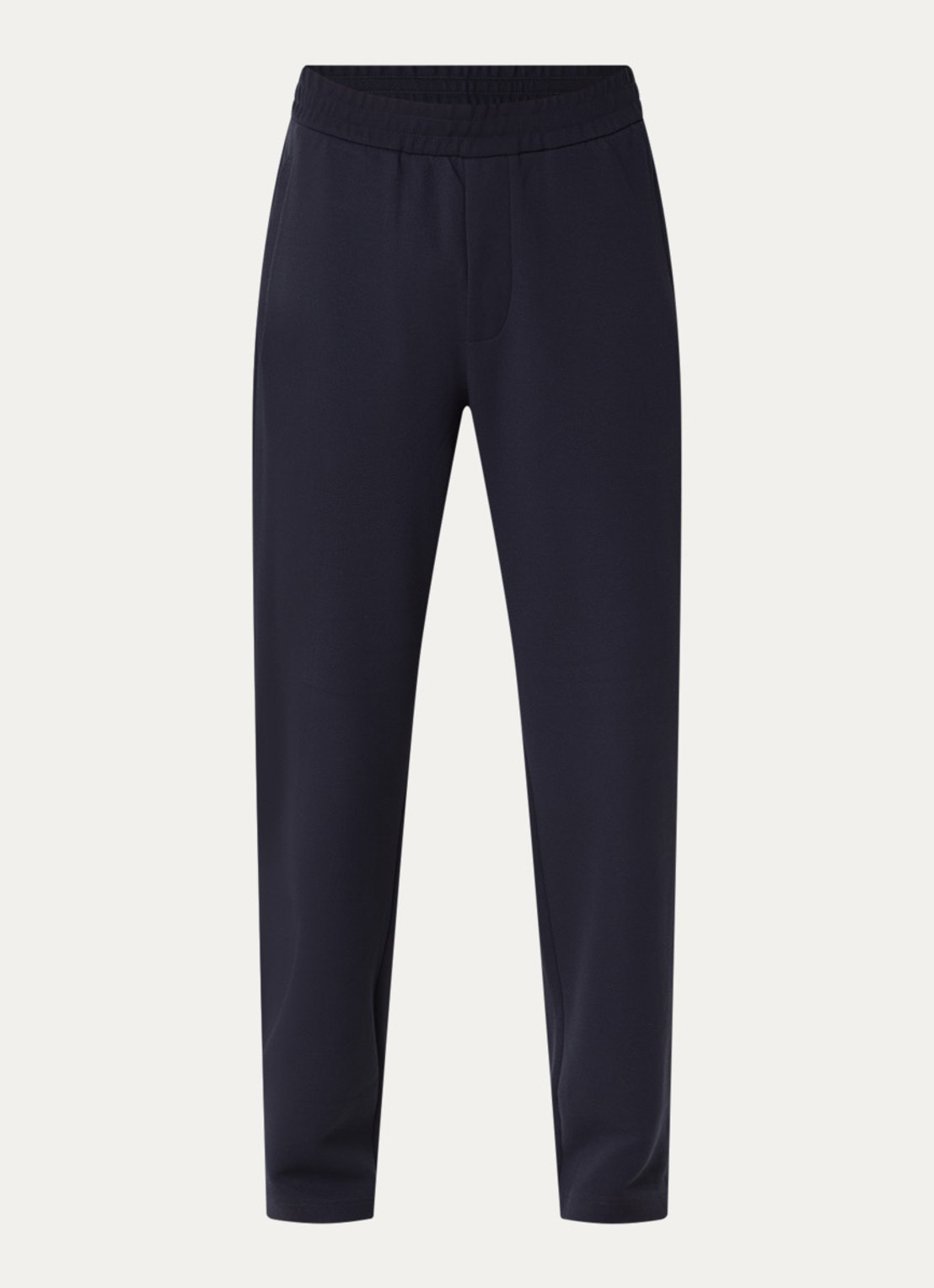 Armani Straight fit chino met steekzakken - voorkant donkerblauw