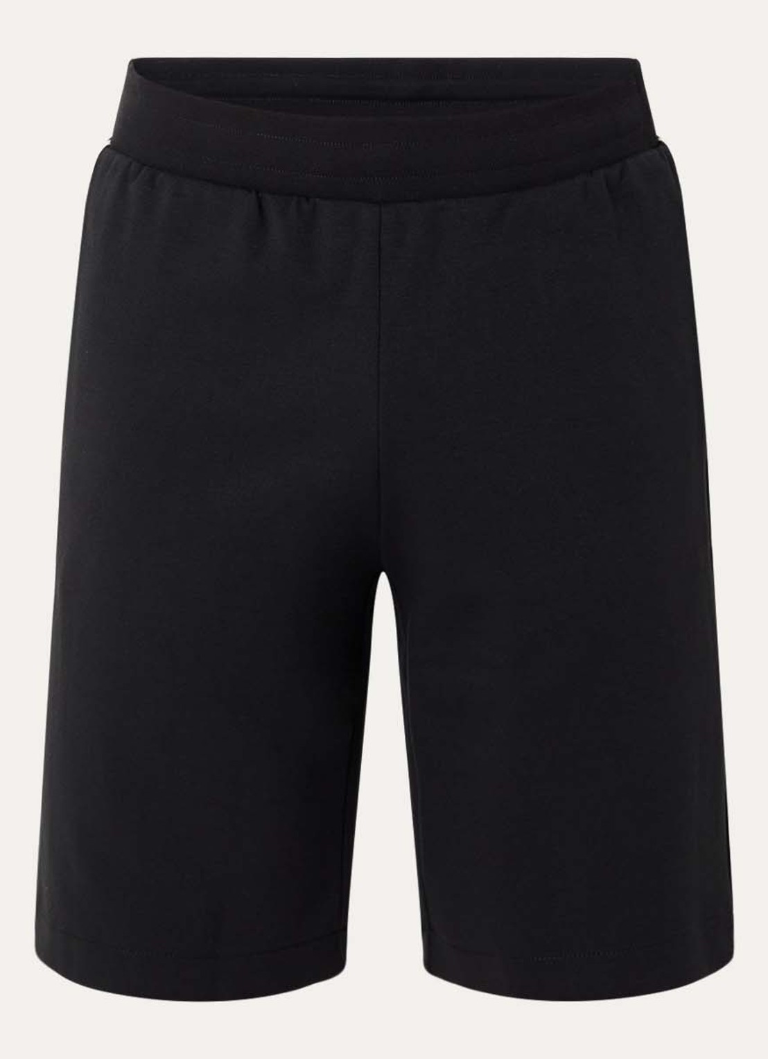 Armani Straight fit korte broek met logo - voorkant 3 zwart