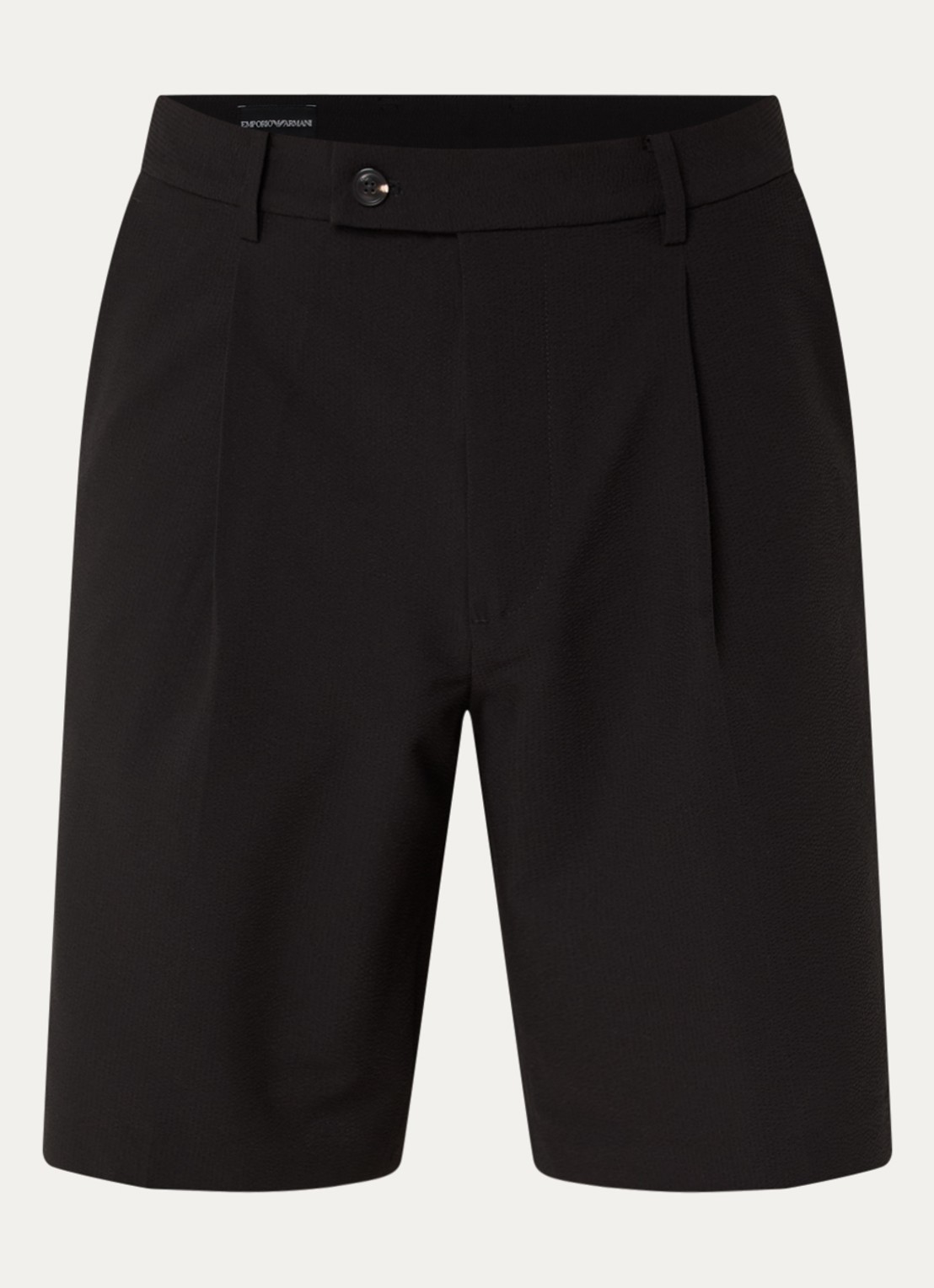 Armani Straight fit korte broek met steekzakken - voorkant 3 zwart