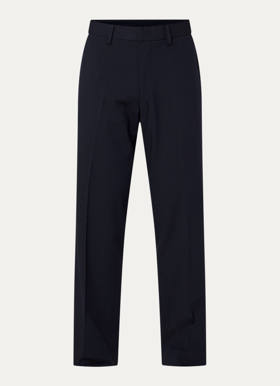 Armani Straight fit pantalon met steekzakken - voorkant 2 donkerblauw