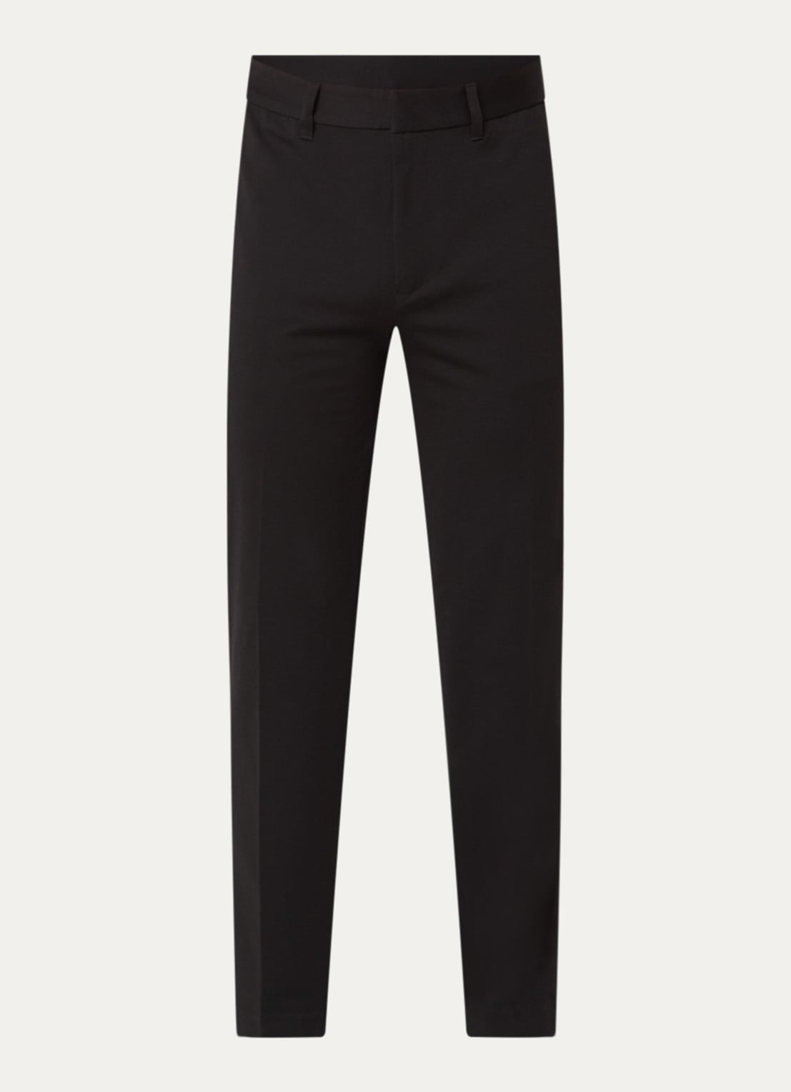 Armani Straight fit pantalon met steekzakken - voorkant 4 zwart