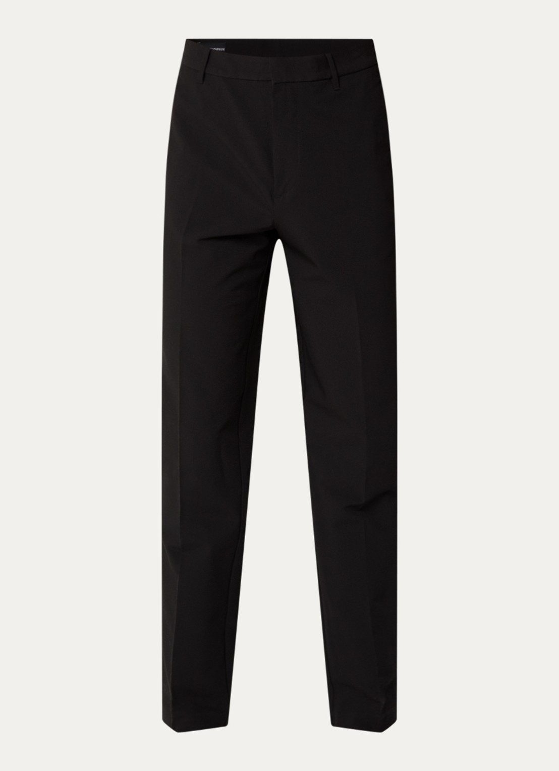 Armani Straight fit pantalon met steekzakken - voorkant 2 zwart