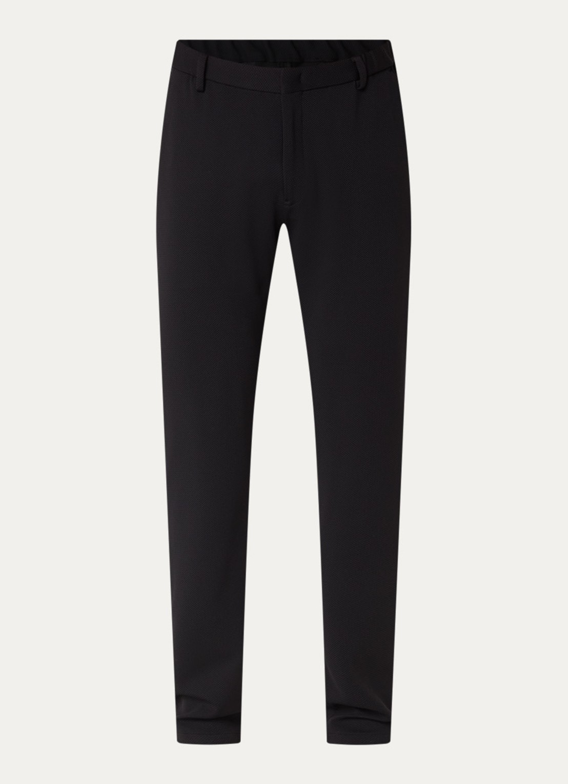 Armani Straight fit pantalon met steekzakken - voorkant zwart