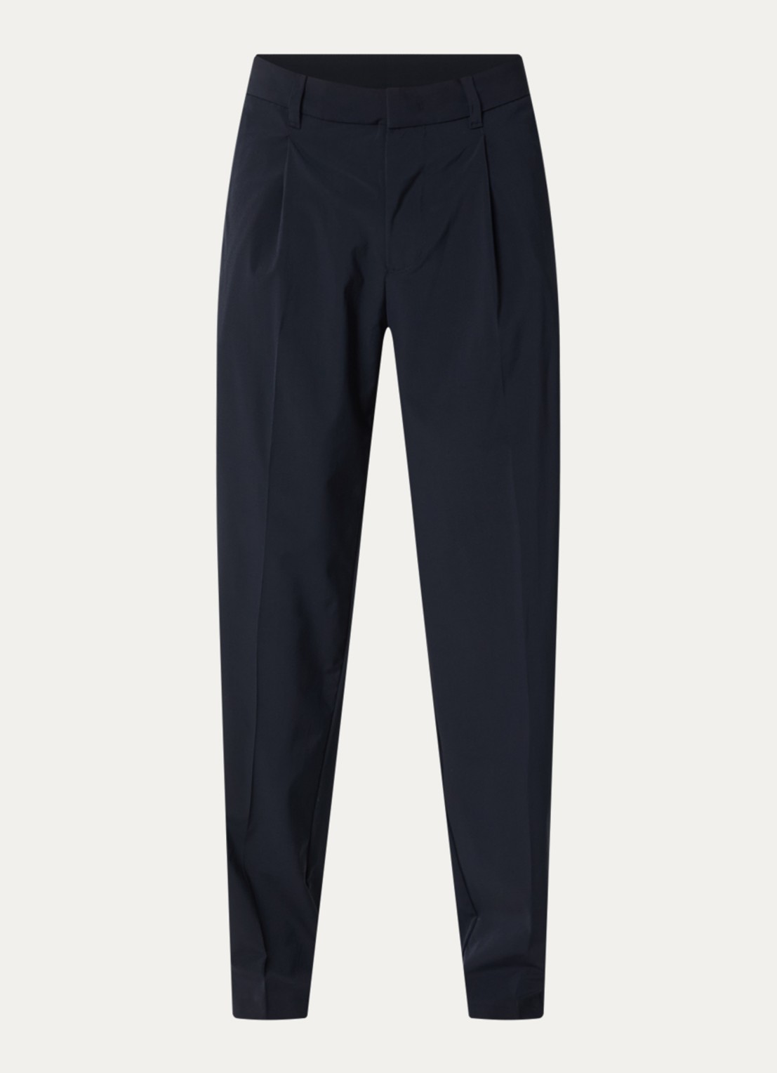 Armani Straight fit pantalon met steekzakken - voorkant donkerblauw