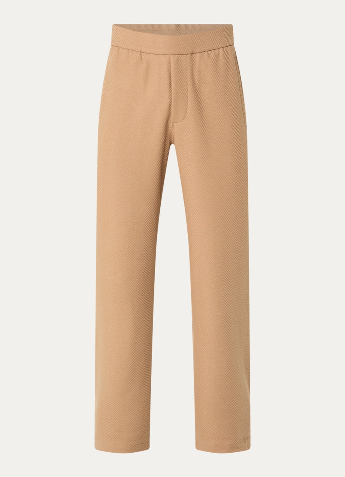 Armani Straight fit pantalon met steekzakken - voorkant 4 camel