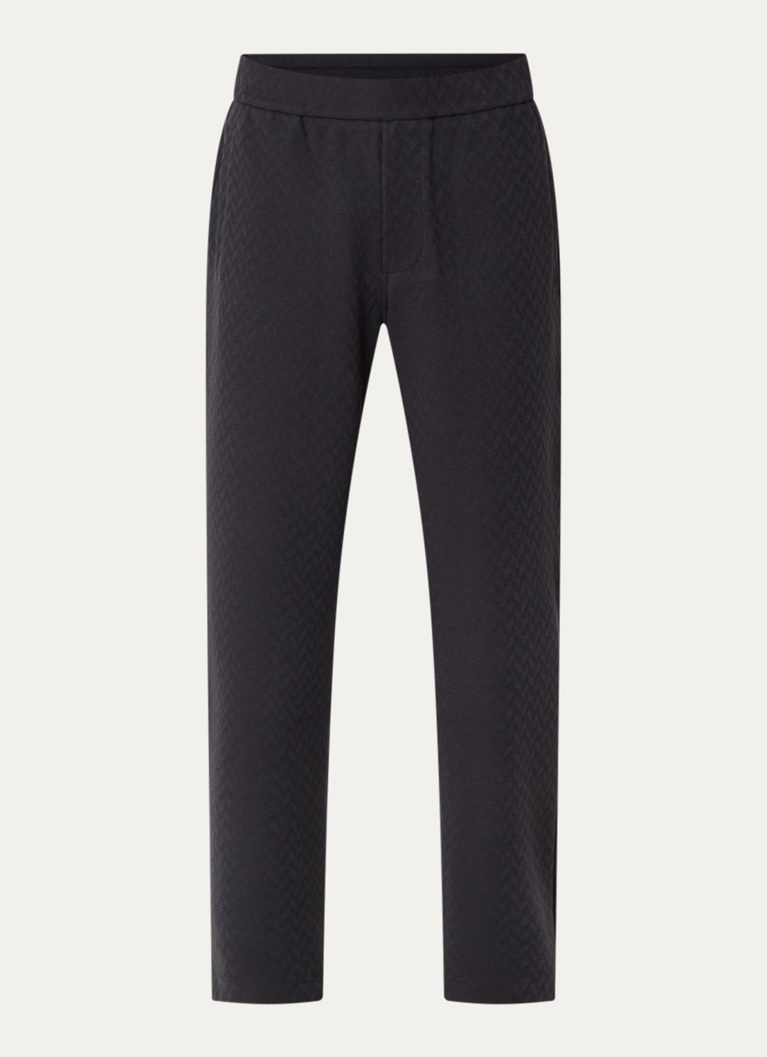 Armani Straight fit pantalon met steekzakken - voorkant 2 donkerblauw