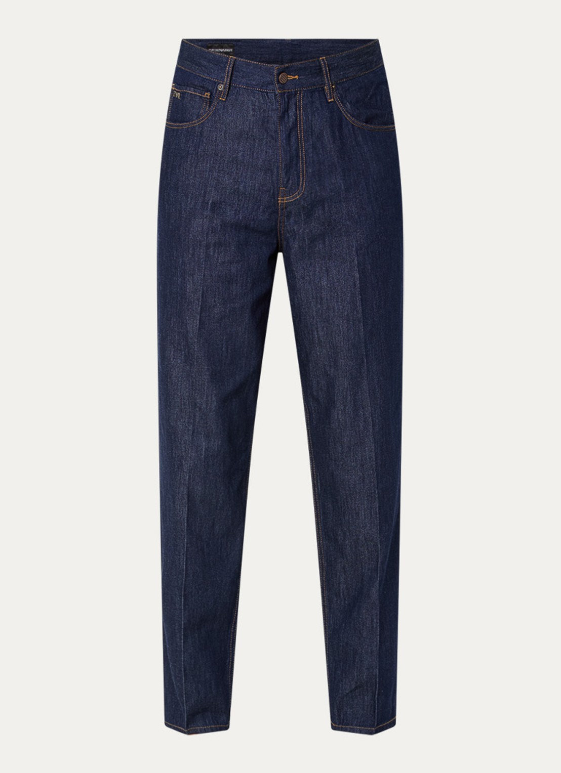 Armani Straight leg jeans met donkere wassing - voorkant 4 donkerblauw