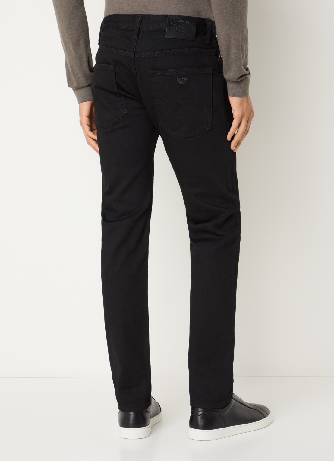 Armani Straight leg jeans met gekleurde wassing - achterkant 5 zwart