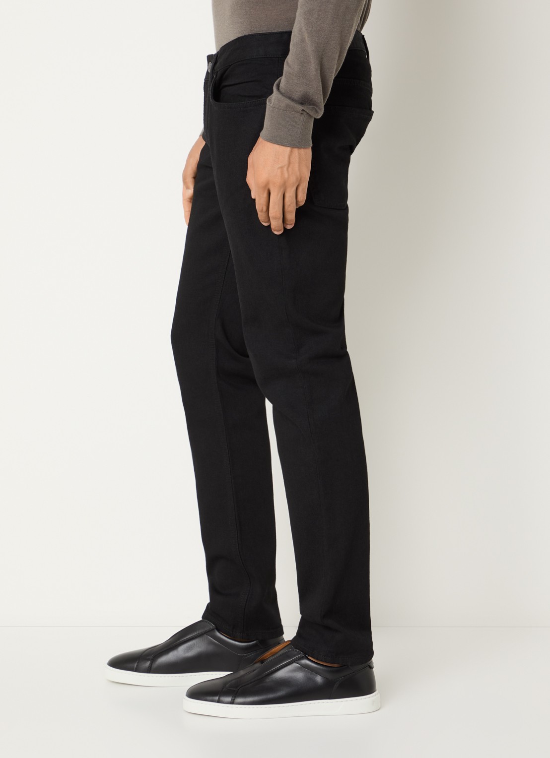 Armani Straight leg jeans met gekleurde wassing - detail 2 zwart
