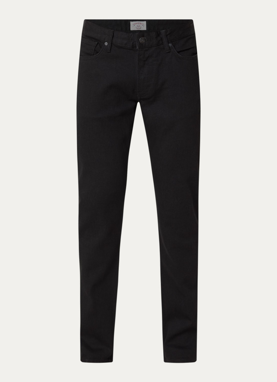 Armani Straight leg jeans met gekleurde wassing - voorkant 3 zwart
