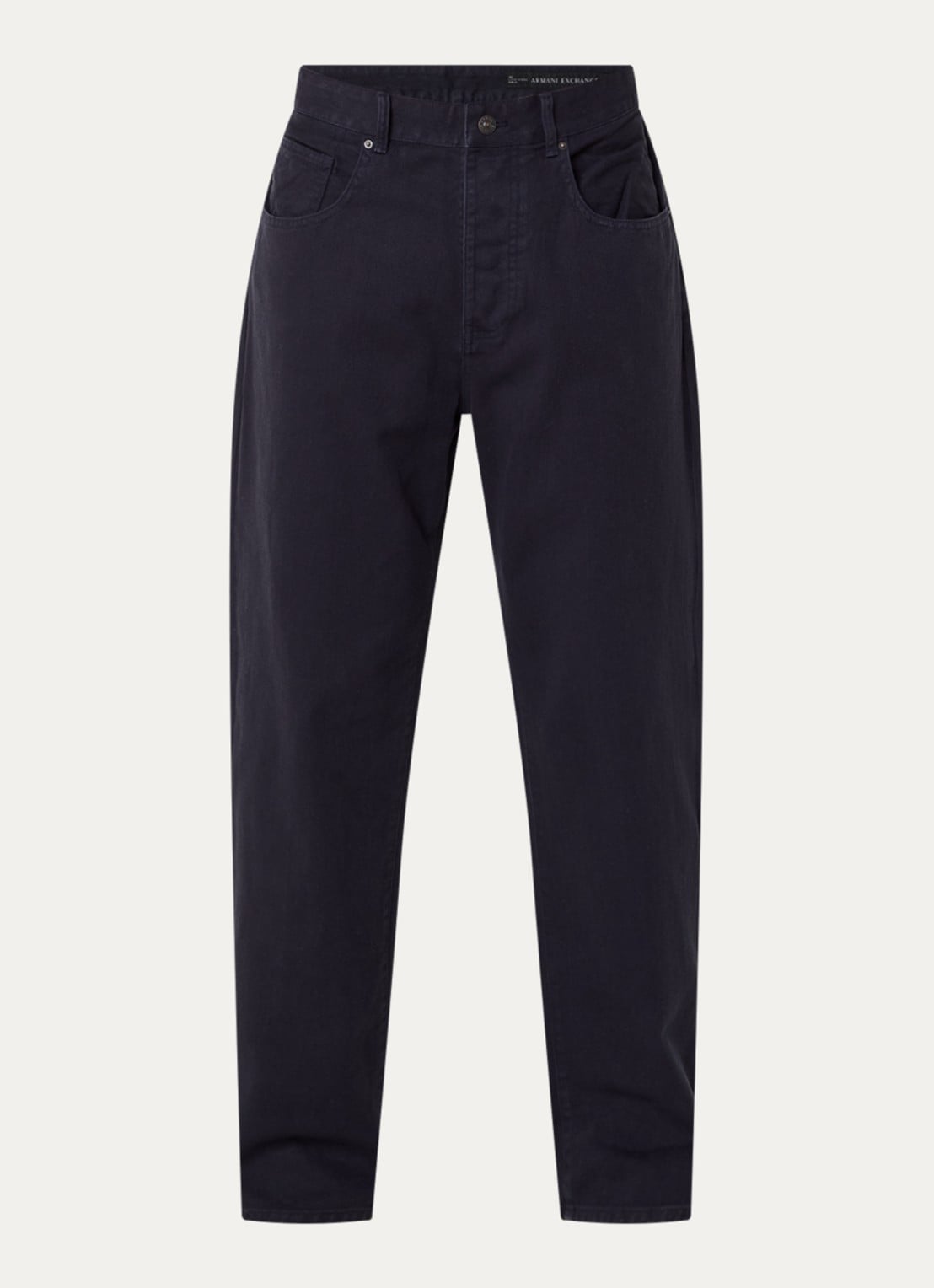 Armani Straight leg jeans met steekzakken - voorkant 2 donkerblauw
