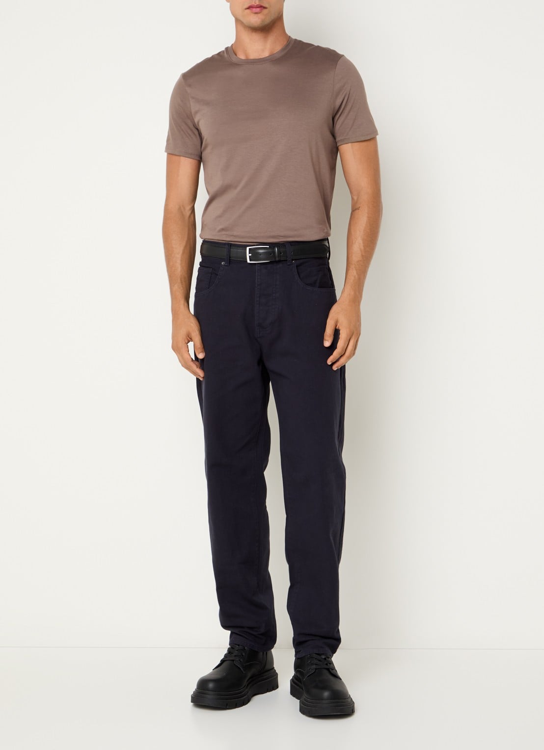 Armani Straight leg jeans met steekzakken - voorkant 3 donkerblauw