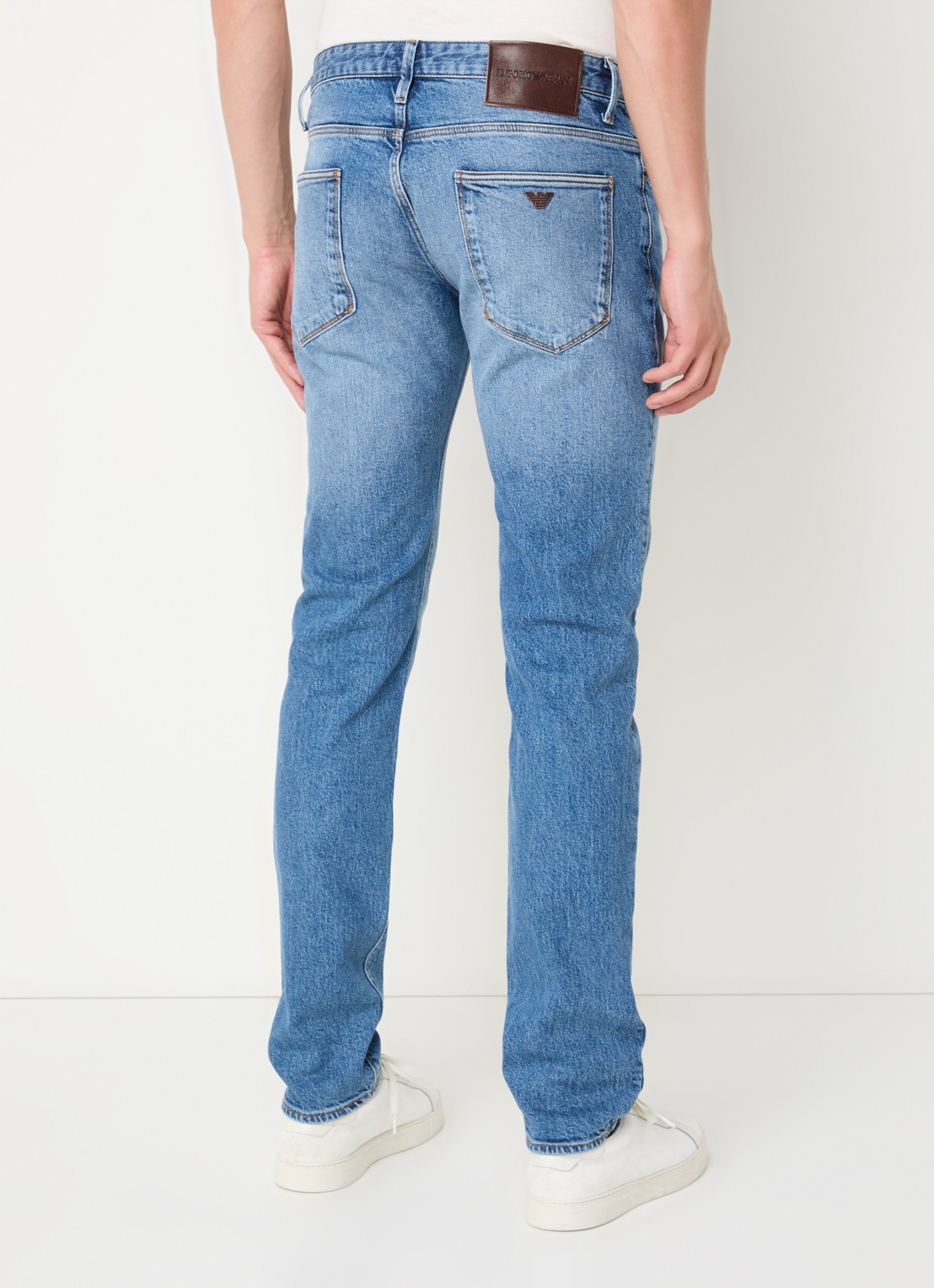 Armani Straight leg jeans met steekzakken - achterkant 5 lichtblauw