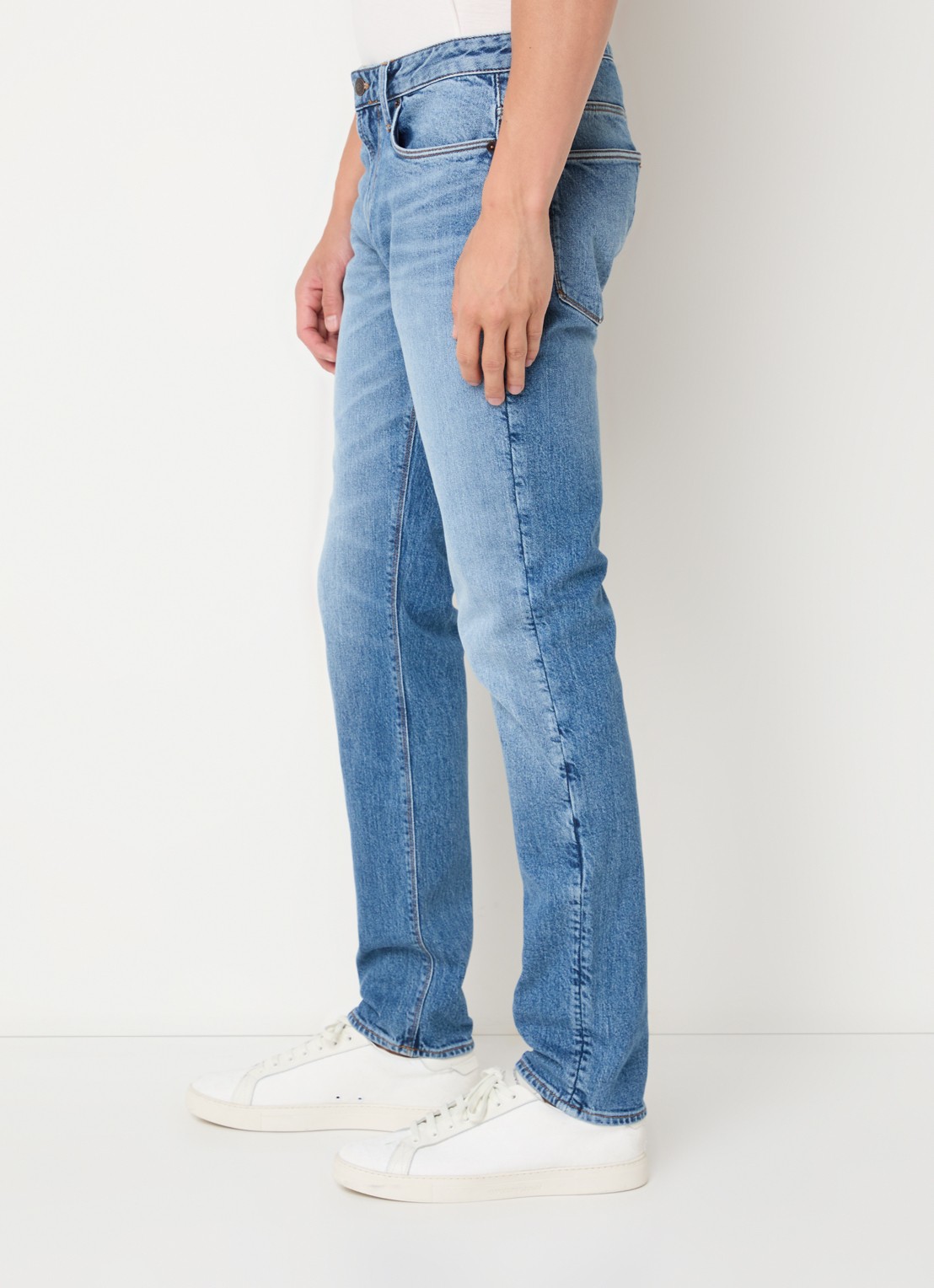 Armani Straight leg jeans met steekzakken - detail 4 lichtblauw