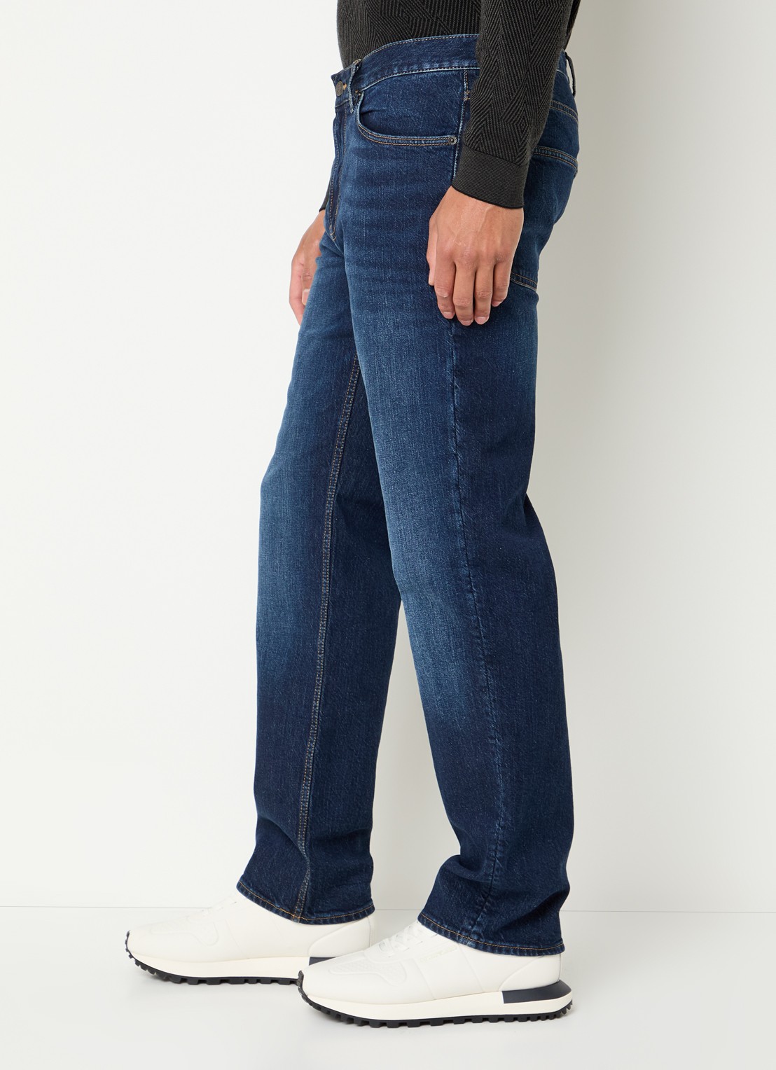 Armani Straight leg jeans met steekzakken - detail 3 indigo