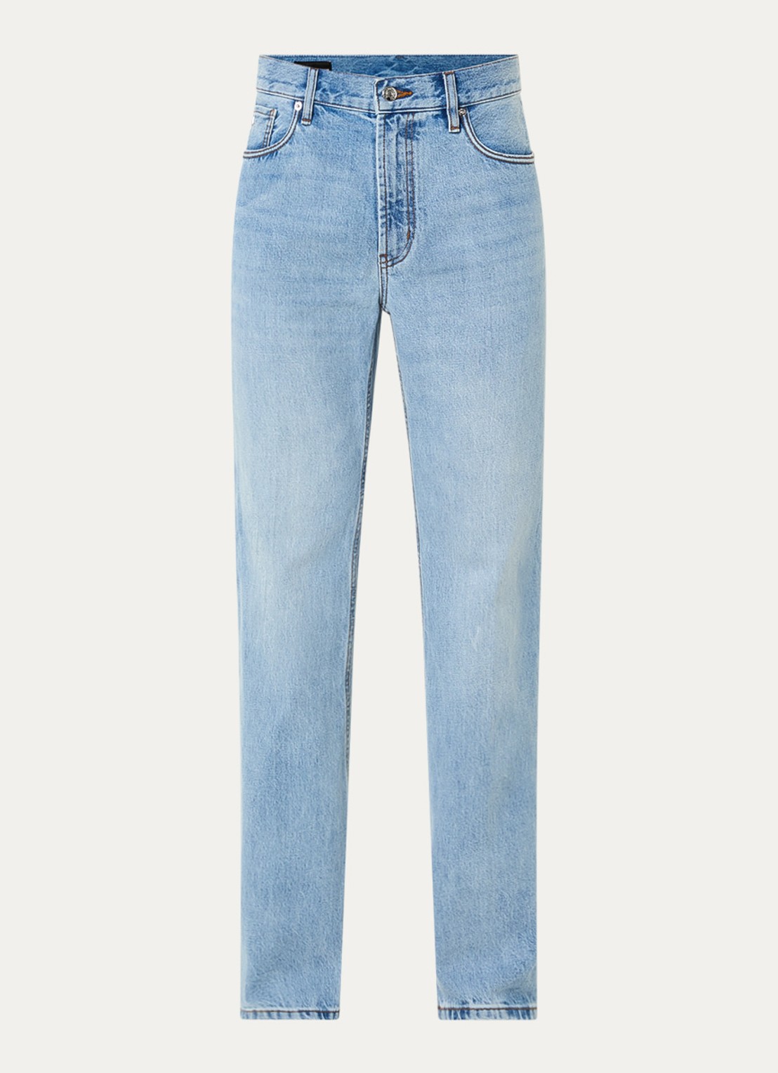 Armani Straight leg jeans met steekzakken - voorkant 4 lichtblauw