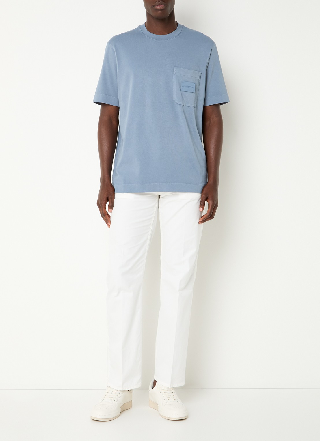 Armani Straight leg jeans met steekzakken - voorkant 5 gebroken wit
