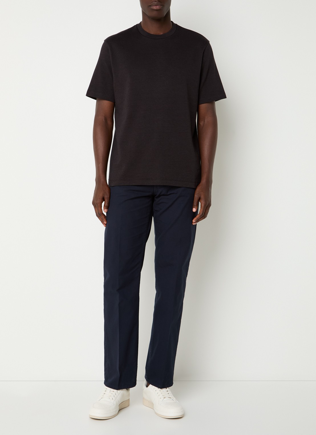 Armani Straight leg jeans met steekzakken - voorkant 2 blauw