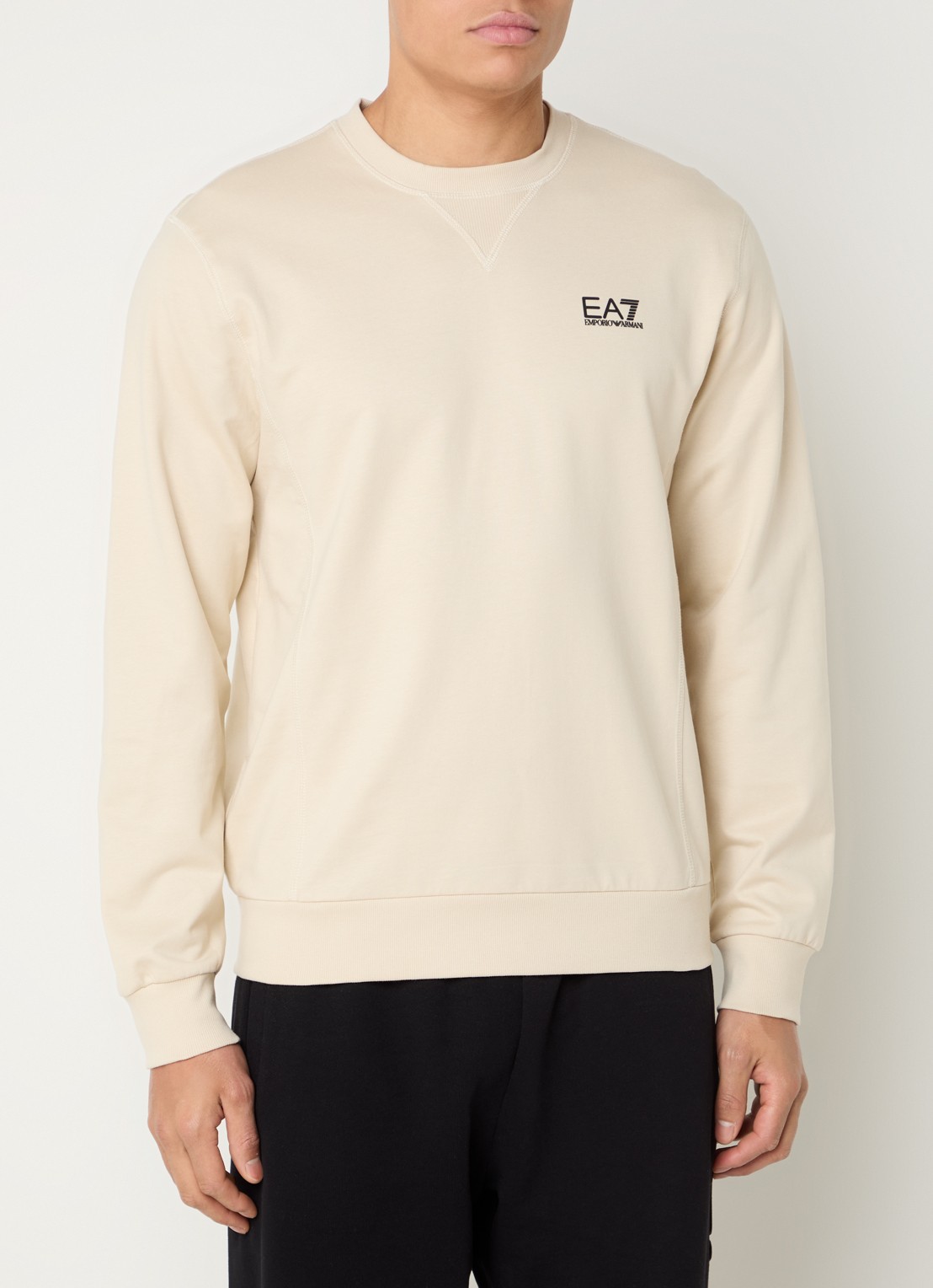 Armani Sweater met logo- en backprint - achterkant 4 beige