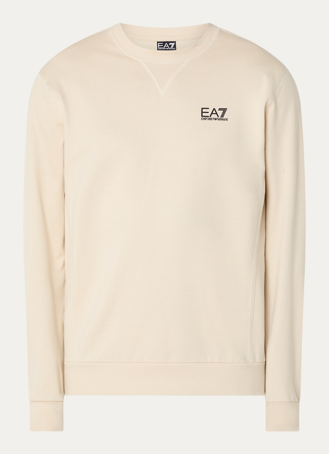 Armani Sweater met logo- en backprint - voorkant 2 beige