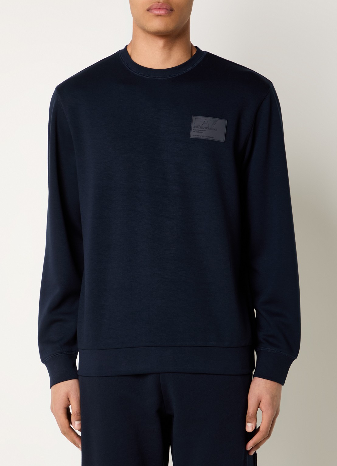 Armani Sweater met logo - detail 4 donkerblauw