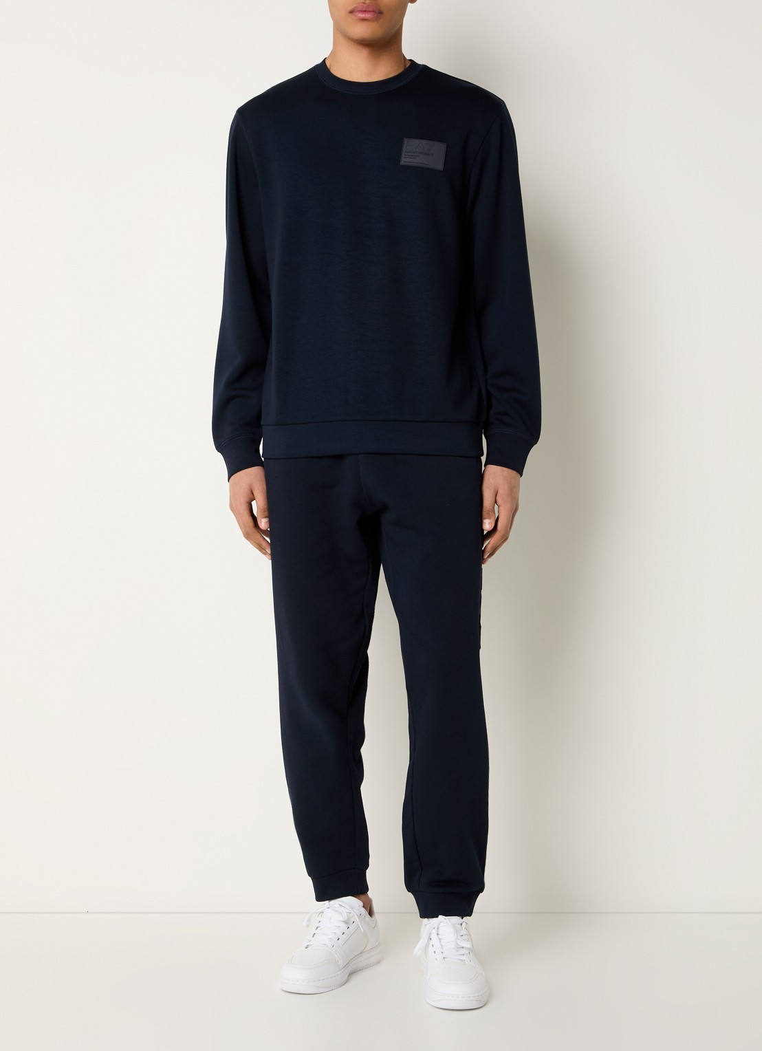 Armani Sweater met logo - voorkant 3 donkerblauw