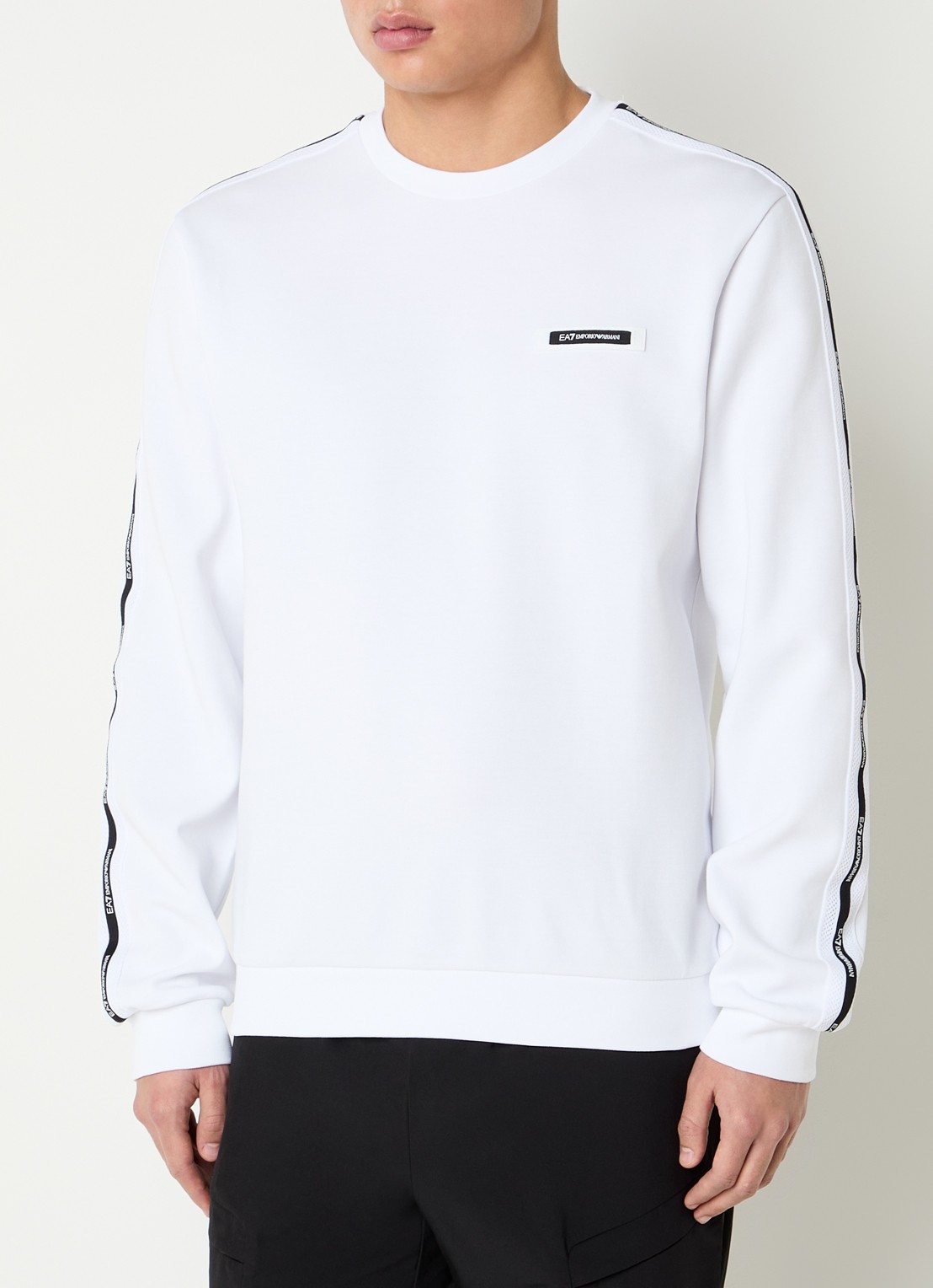 Armani Sweater met logo - detail 4 wit