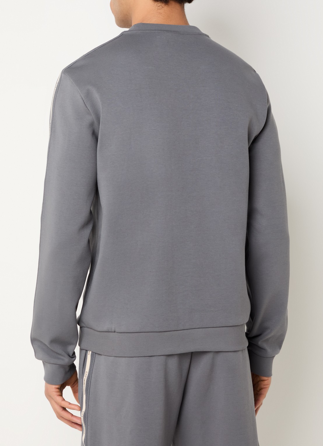 Armani Sweater met logo - achterkant antraciet