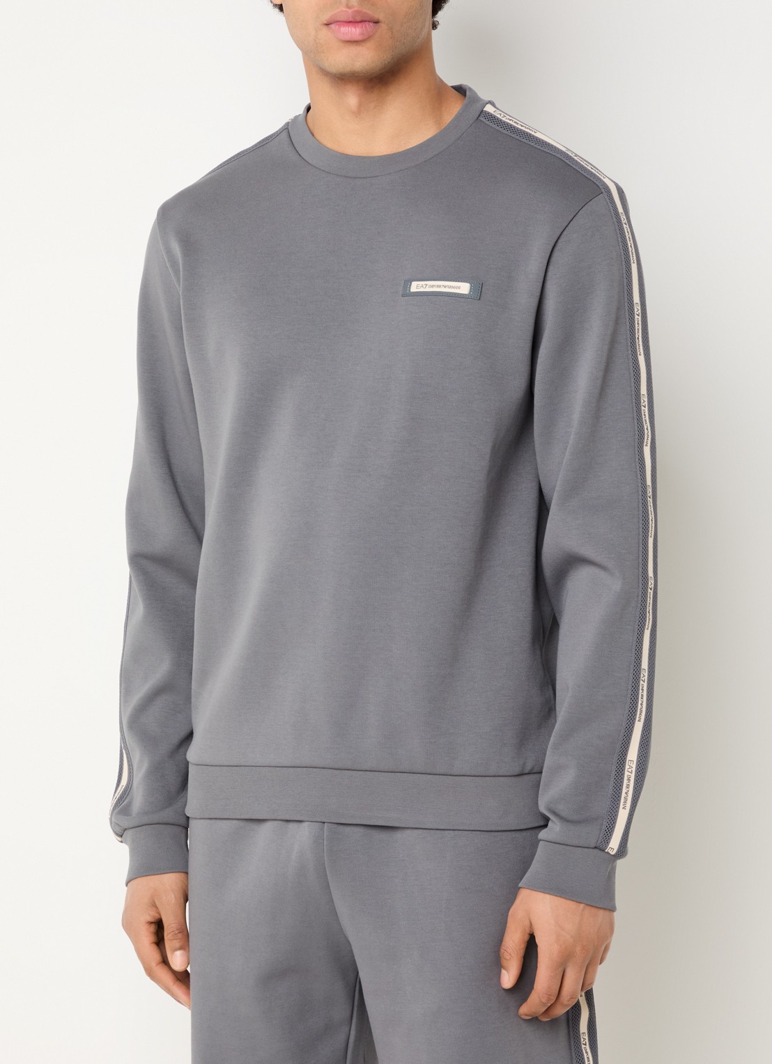 Armani Sweater met logo - detail 4 antraciet