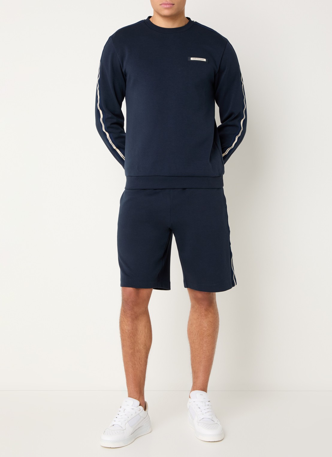 Armani Sweater met logo - voorkant 3 armani blue / blauw