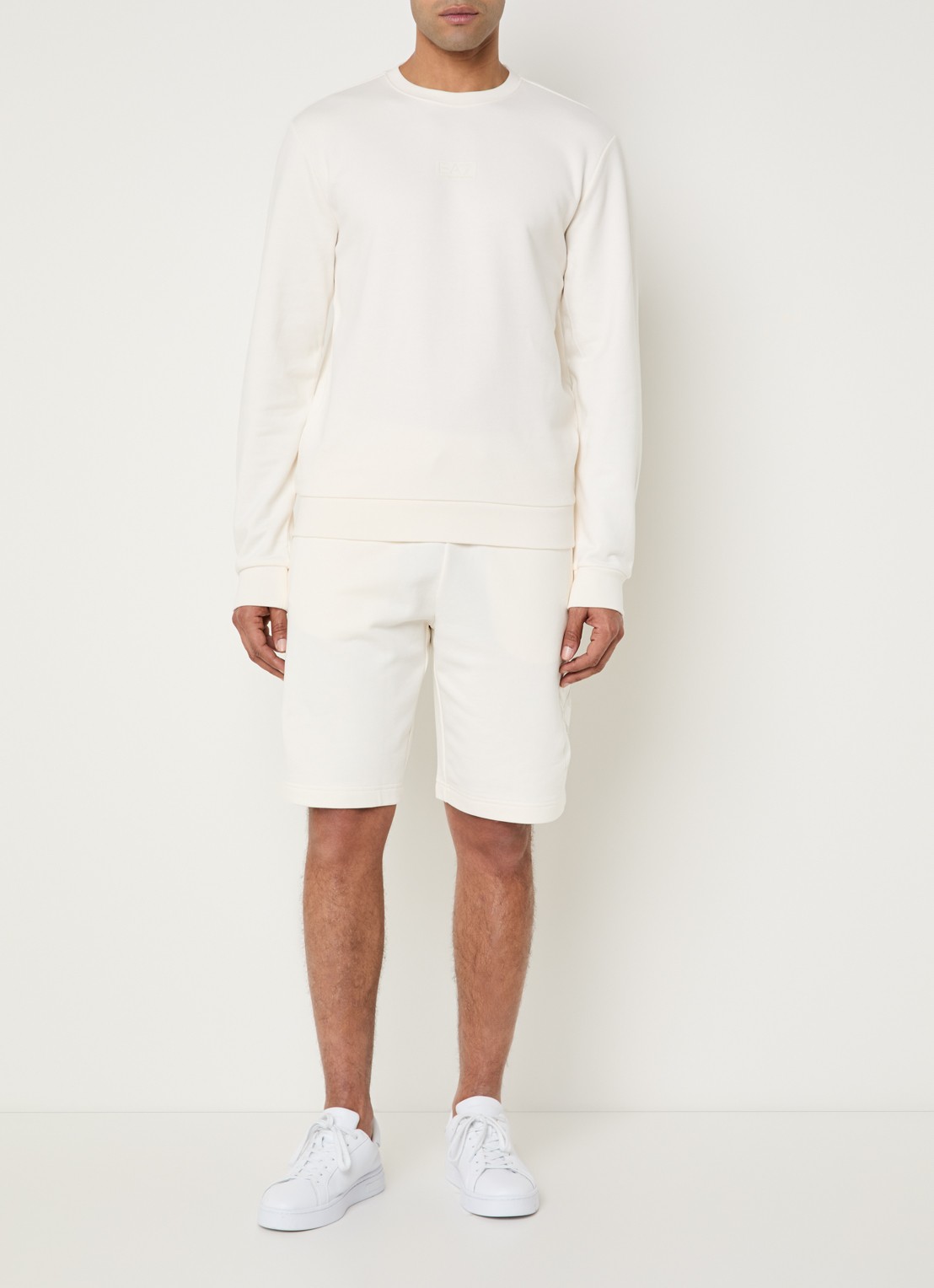Armani Sweater met logo - voorkant 4 gebroken wit