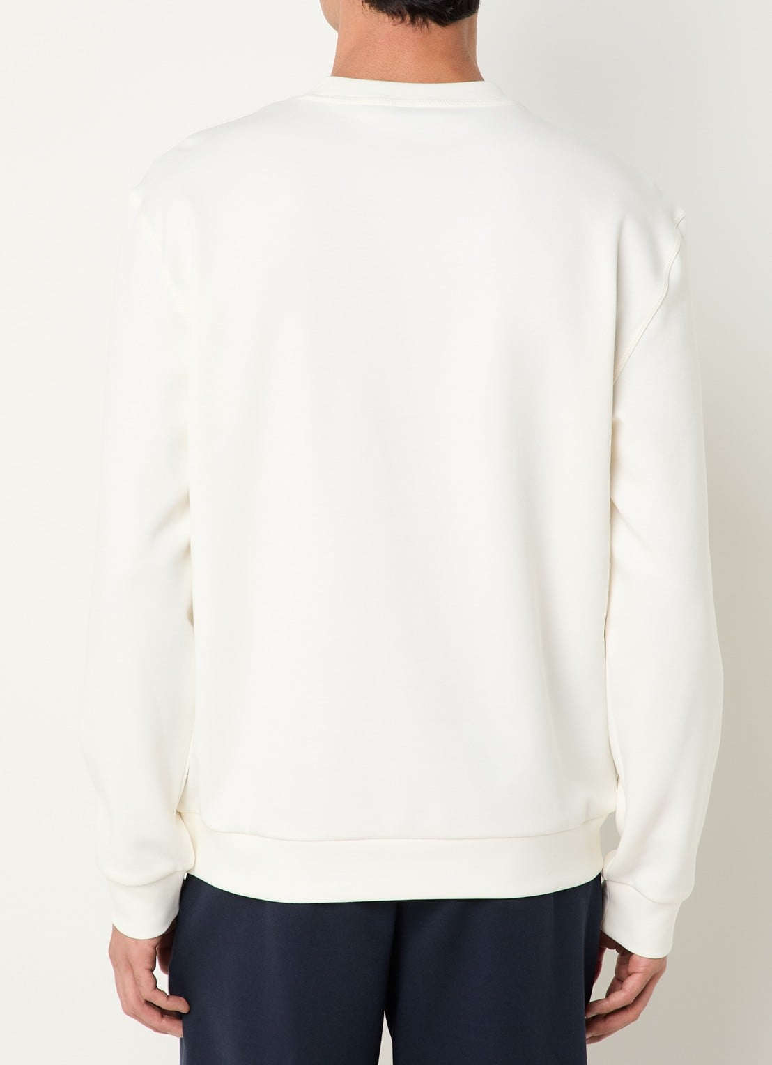 Armani Sweater met logo - achterkant gebroken wit