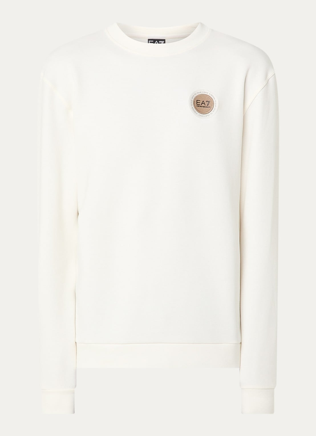 Armani Sweater met logo - voorkant 3 gebroken wit