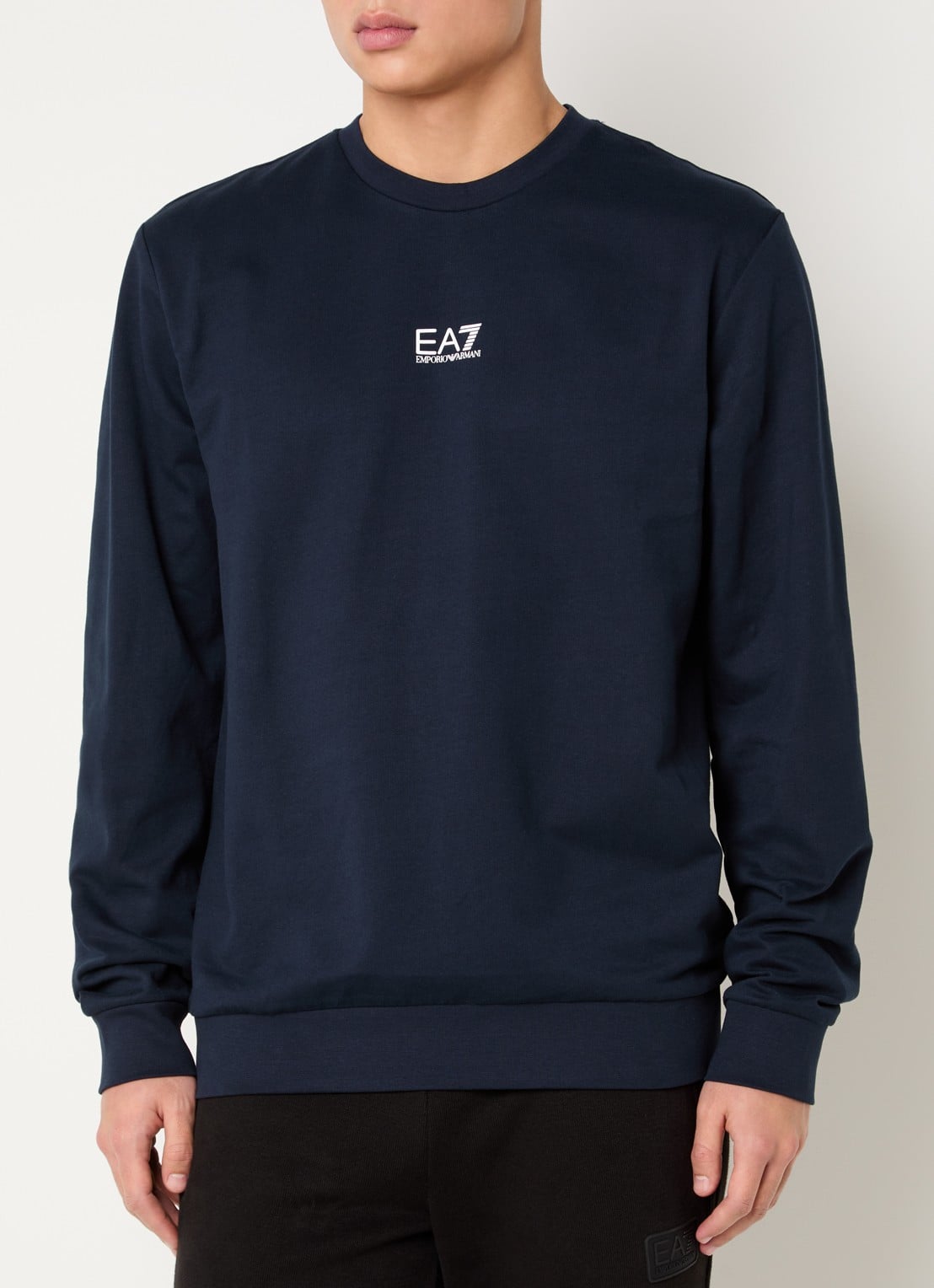 Armani Sweater met logo - detail 3 donkerblauw