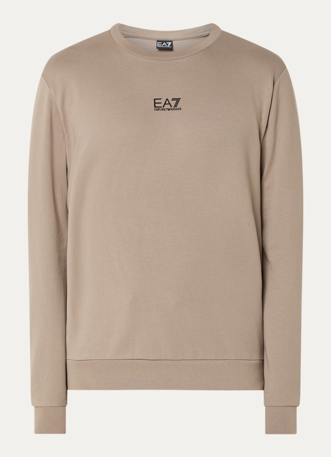 Armani Sweater met logo - voorkant donkerbeige