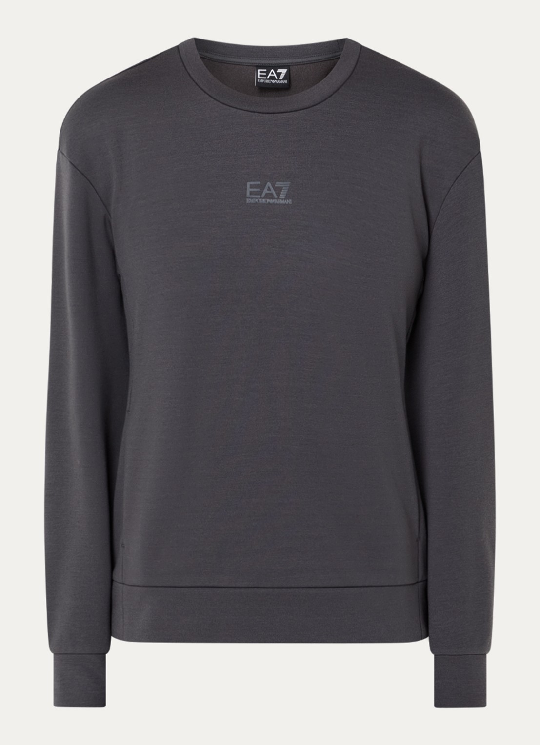 Armani Sweater met logo - voorkant 3 antraciet