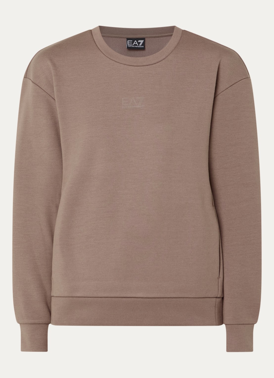 Armani Sweater met logo - voorkant 3 lichtbruin