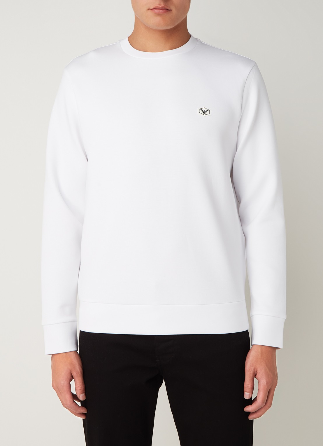 Armani Sweater met logo - detail 2 wit