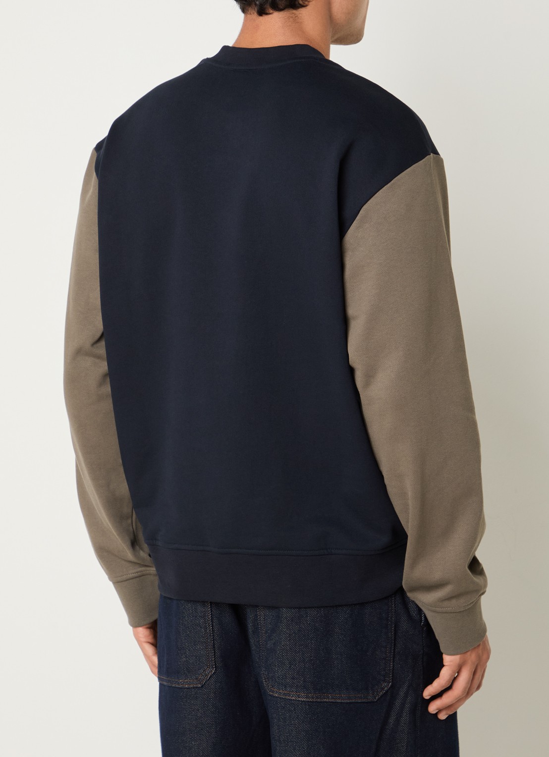 Armani Sweater met logoborduring - achterkant 4 donkerblauw