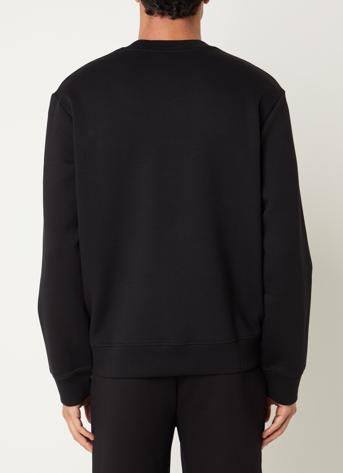 Armani Sweater met logoborduring - achterkant 3 zwart