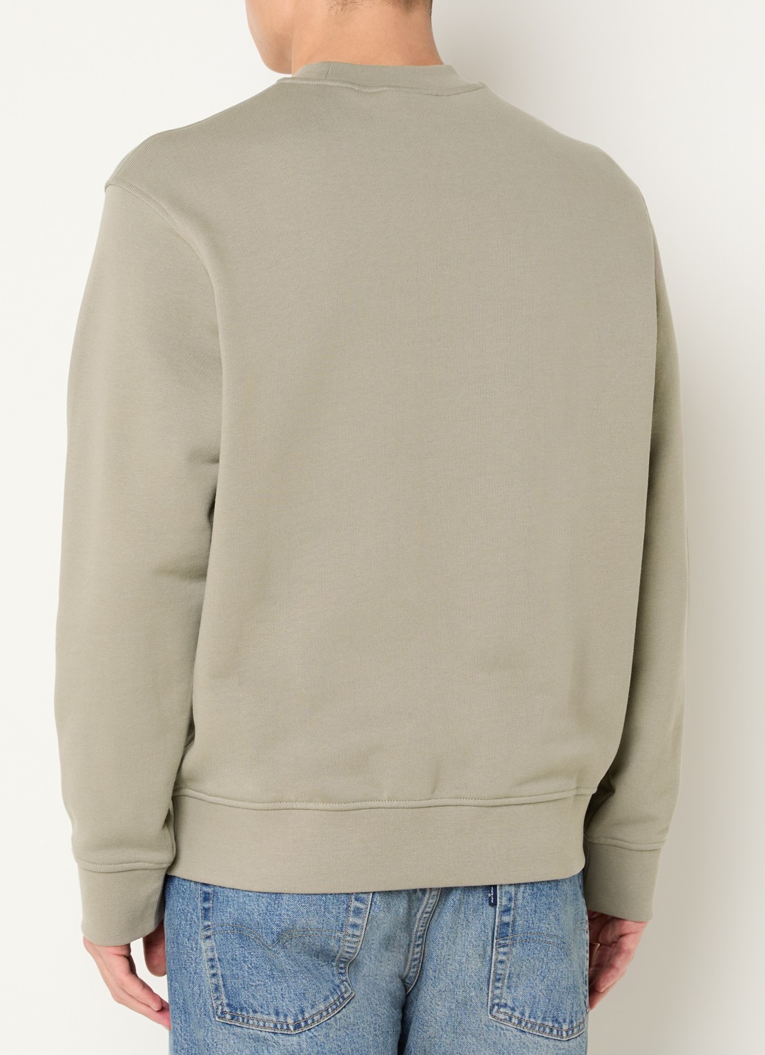 Armani Sweater met logoborduring - achterkant 3 beige