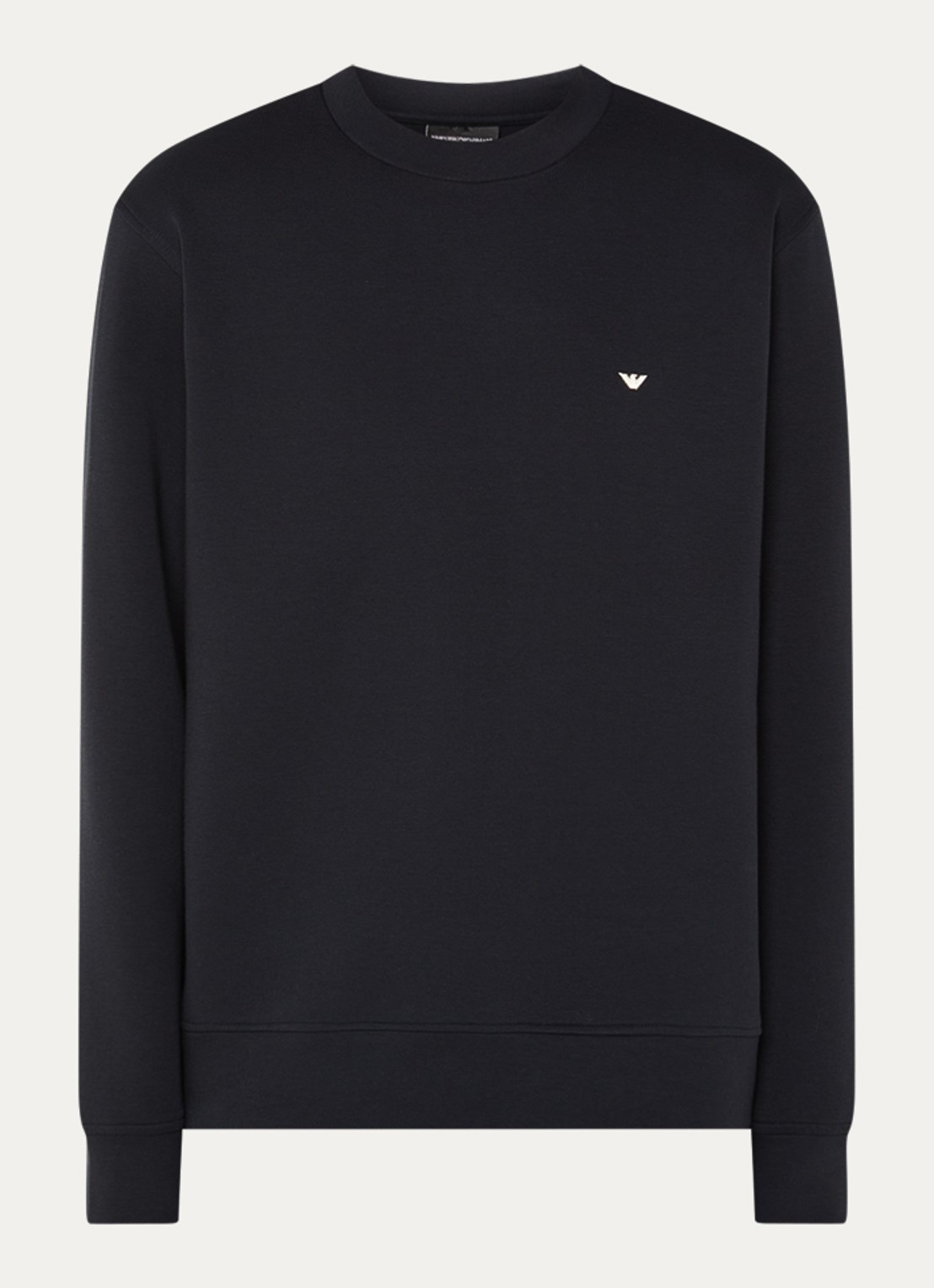 Armani Sweater met logoborduring - voorkant 3 donkerblauw