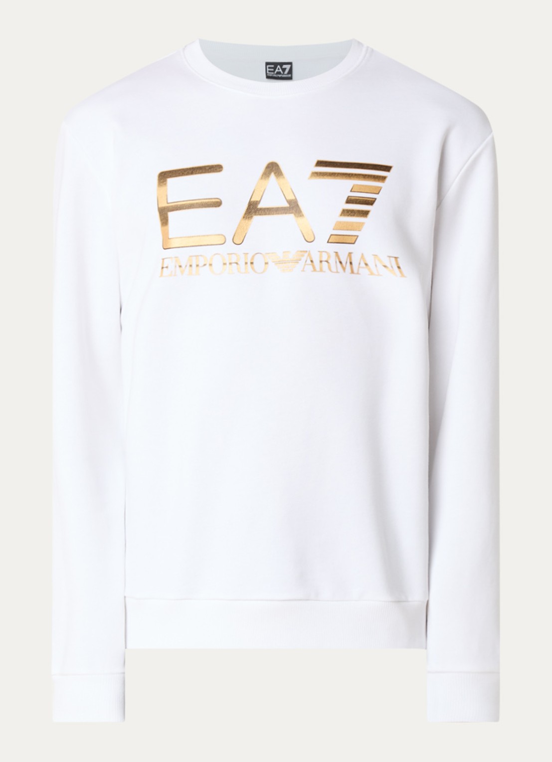 Armani Sweater met logoprint - voorkant wit